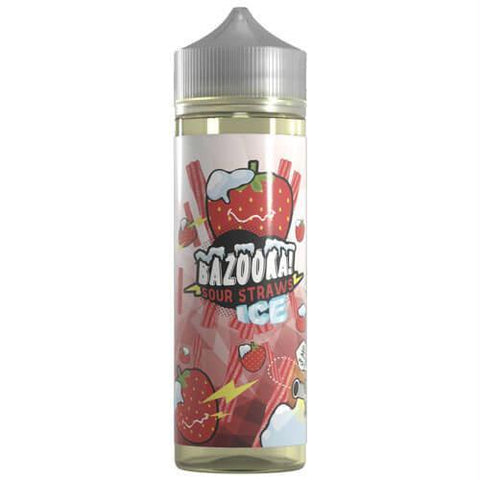 Bazooka Sour Straws Ice Ejuice - Strawberry Ice Sour Straws