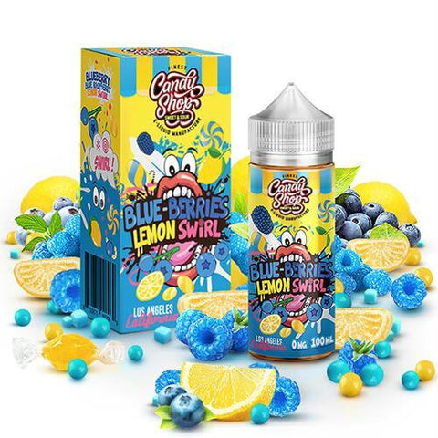 Candy Shop Eliquids - Blue Berries Lemon Swirl