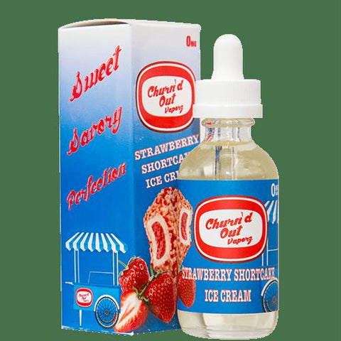 Churn'd Out Vaporz - Strawberry Shortcake Ice Cream