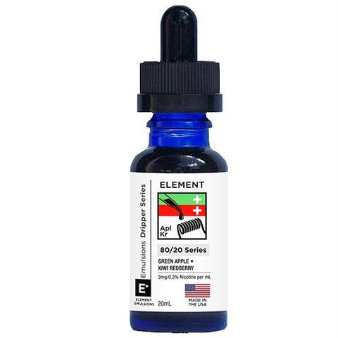 Element Eliquid Emulsions - Green Apple + Kiwi Redberry