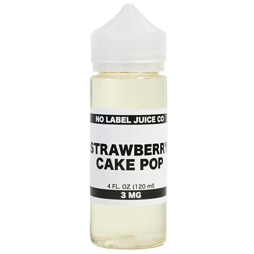 No Label Juice Co Ejuice - Strawberry Cake Pop