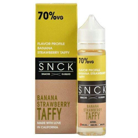 Snck Snacks E-liquid - Strawberry Banana Taffy