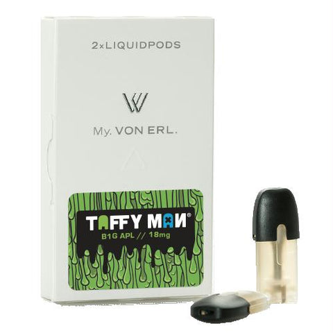 Taffy Man E-liquid - B1g Apl - My. Von Erl Liquidpods (2-pack)
