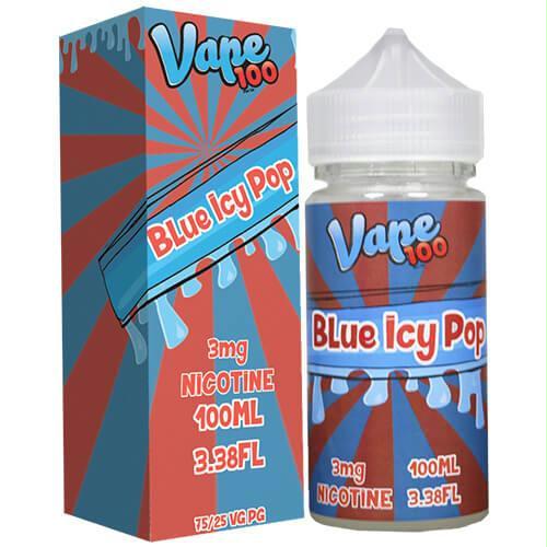 Vape 100 Ejuice - Blue Icy Pop
