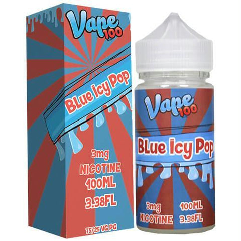 Vape 100 Ejuice - Blue Icy Pop